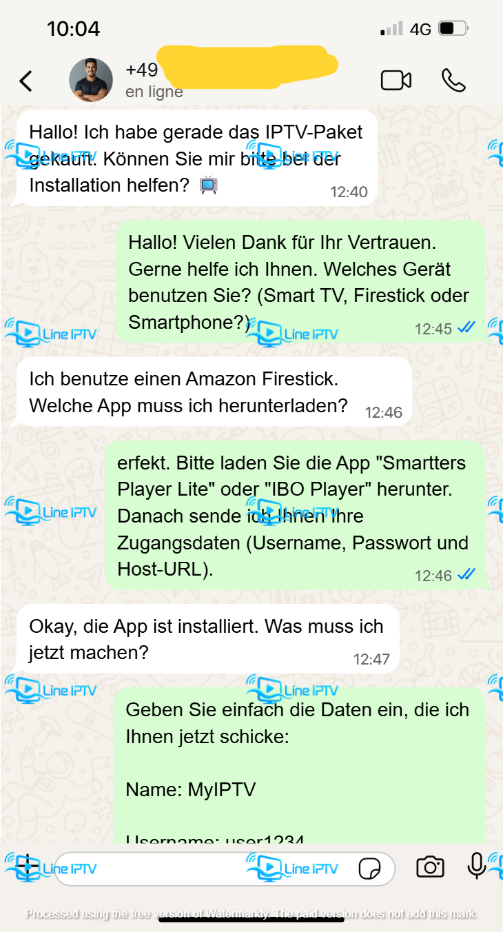 WhatsApp IPTV Anbieter Fire TV Stick Setup Hilfe
