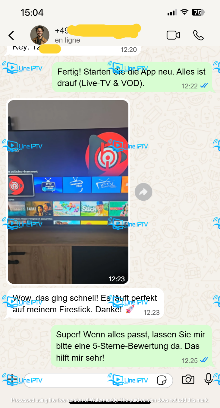 WhatsApp IPTV Fire TV Stick l&auml;uft nach schneller Einrichtung
