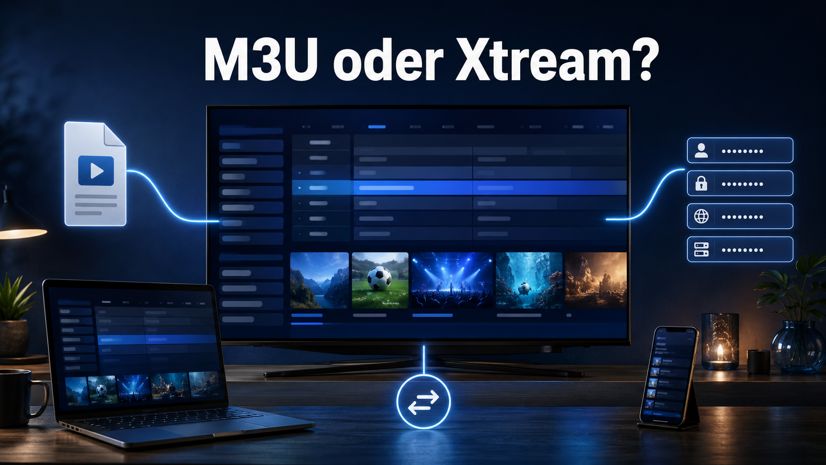 IPTV EPG mit M3U, Xtream Codes und App-Kompatibilität prüfen
