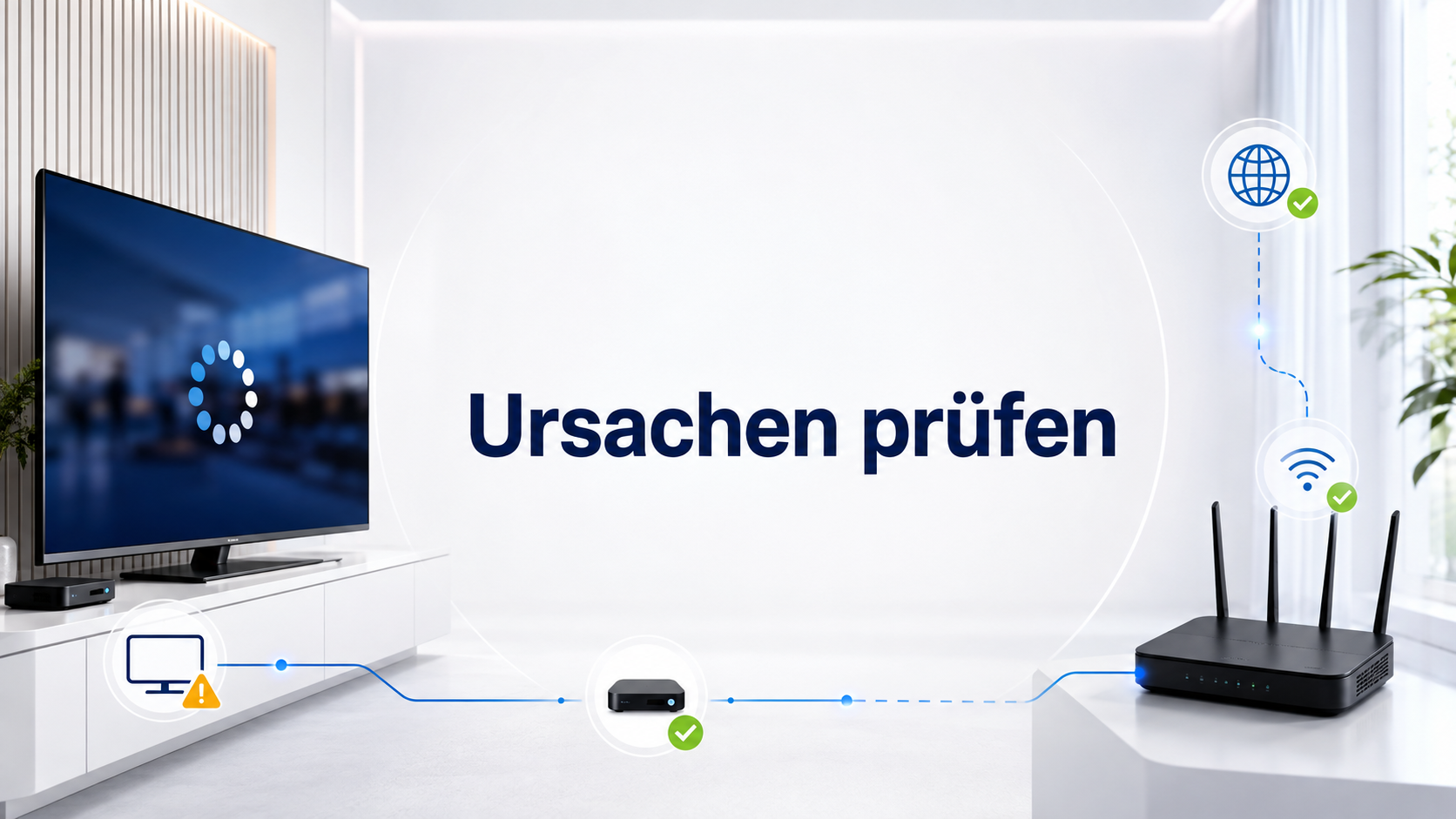 IPTV Netzwerk und Router bei Buffering prüfen
